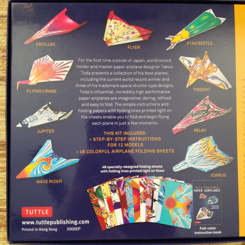 Out of This World Paper Airplanes Book And Paper Craft Kit Tuttle Publishing - Picture 7 of 11